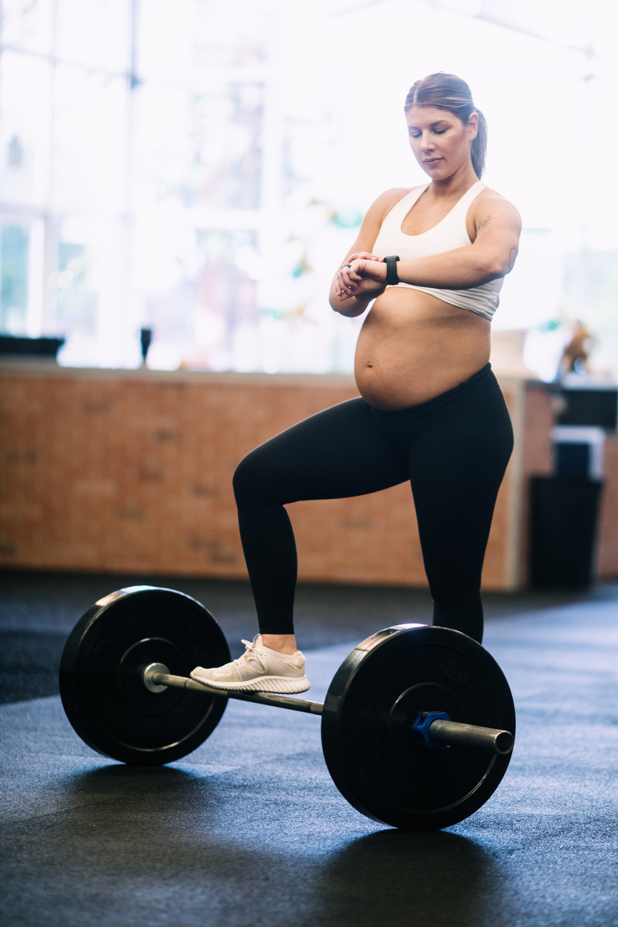 Weightlifting At Gym During Third Trimester of Pregnancy